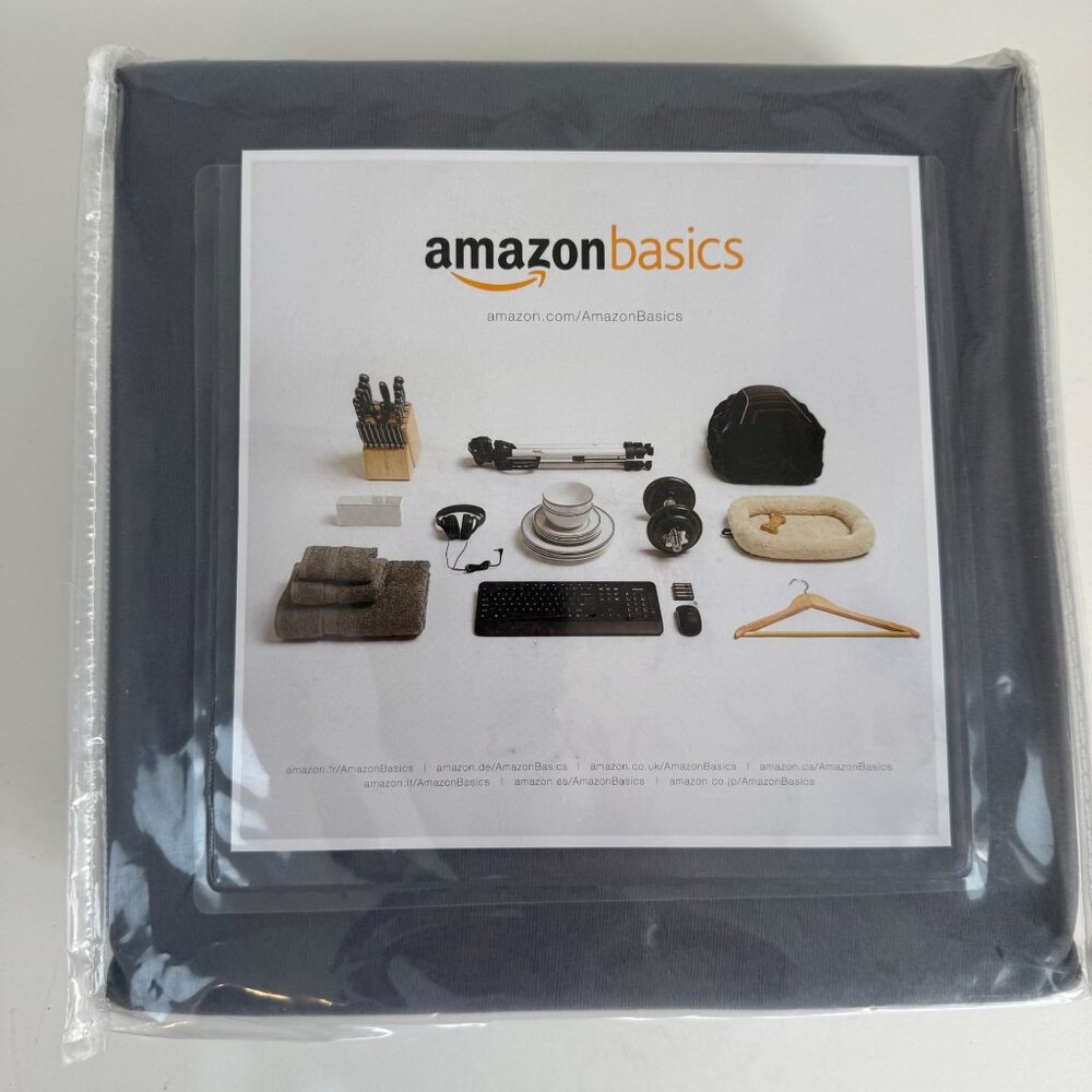 Microfiber Twin Sheet Set Dark Gray Amazon Basics